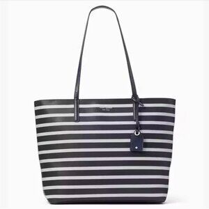 NWT Kate Spade Janie Horizontal Stripe Tote